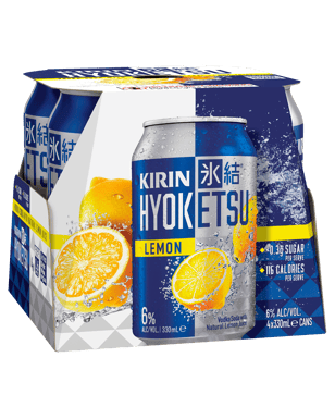 Kirin Hyoketsu Lemon Cans 330mL x 4 Pack