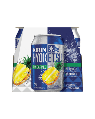 Kirin Hyoketsu Vodka Soda Pineapple Can 330mL x 4 Pack