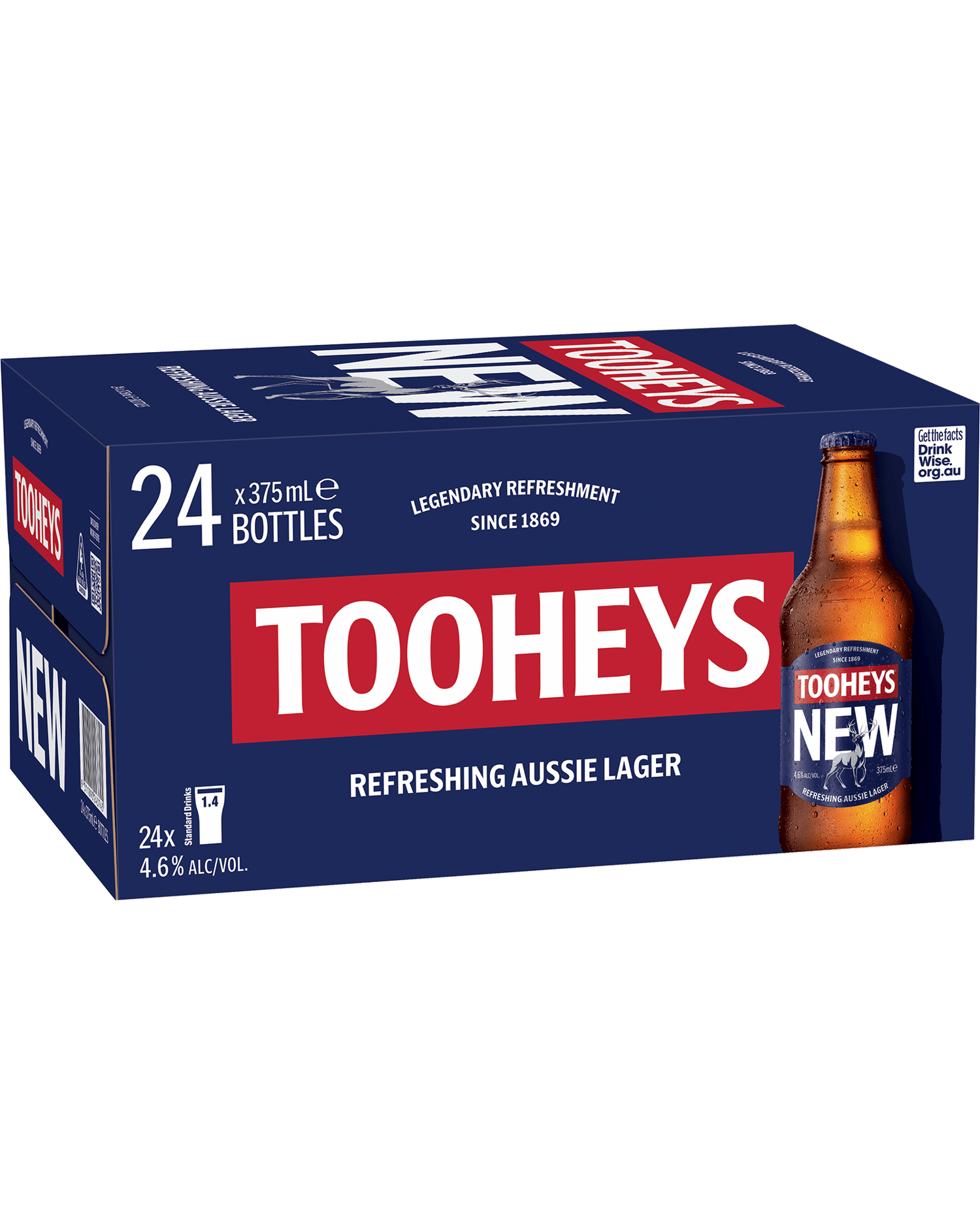 Get Tooheys New Bottles 375mL x 24 Case delivered to your doorsteps in ...