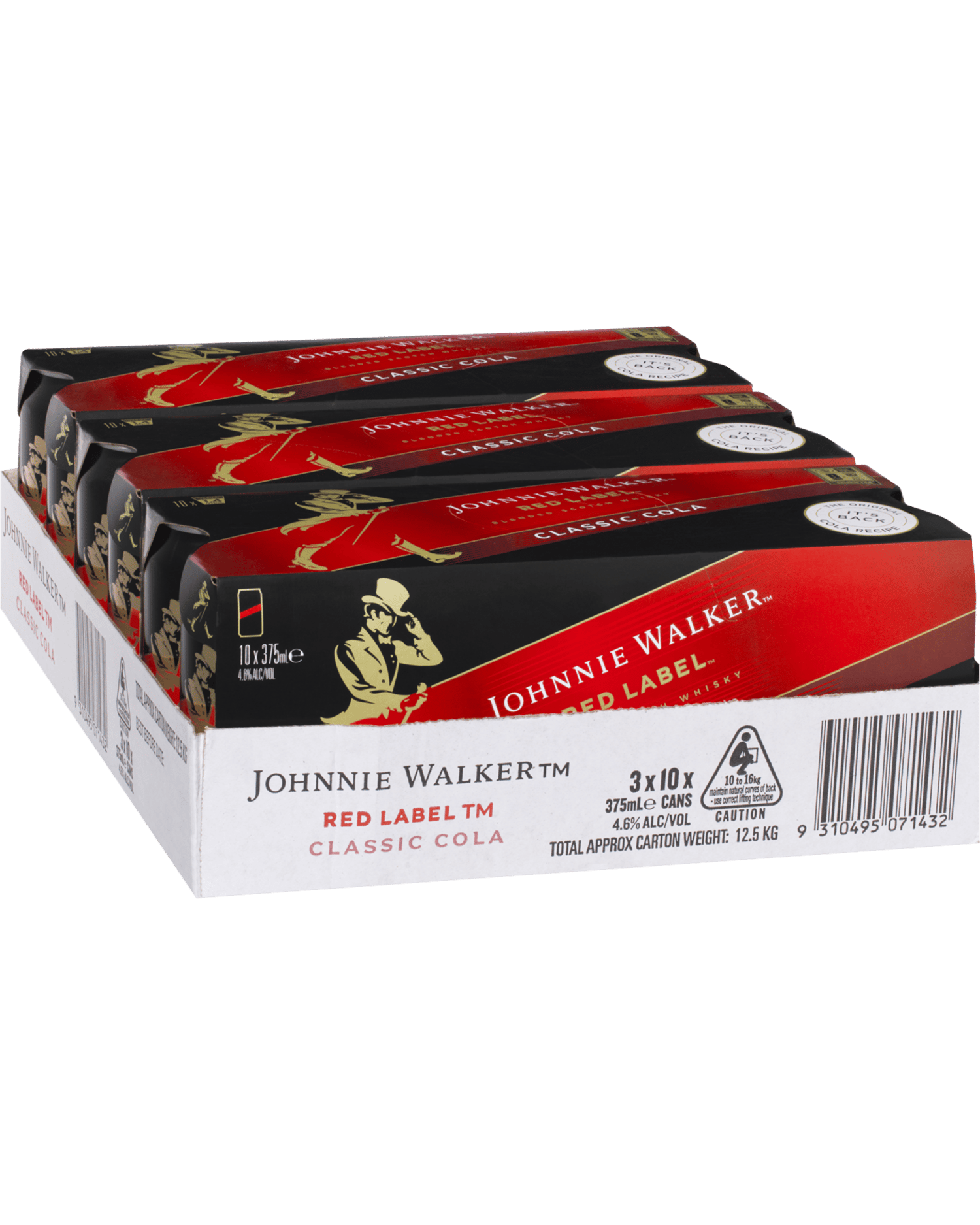 Red Label Cola Get Johnnie Walker Red Label & Cola Cans 375mL x 30 Case delivered to ...