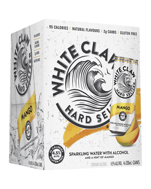 White Claw Seltzer Mango Cans 330mL x 4 Pack