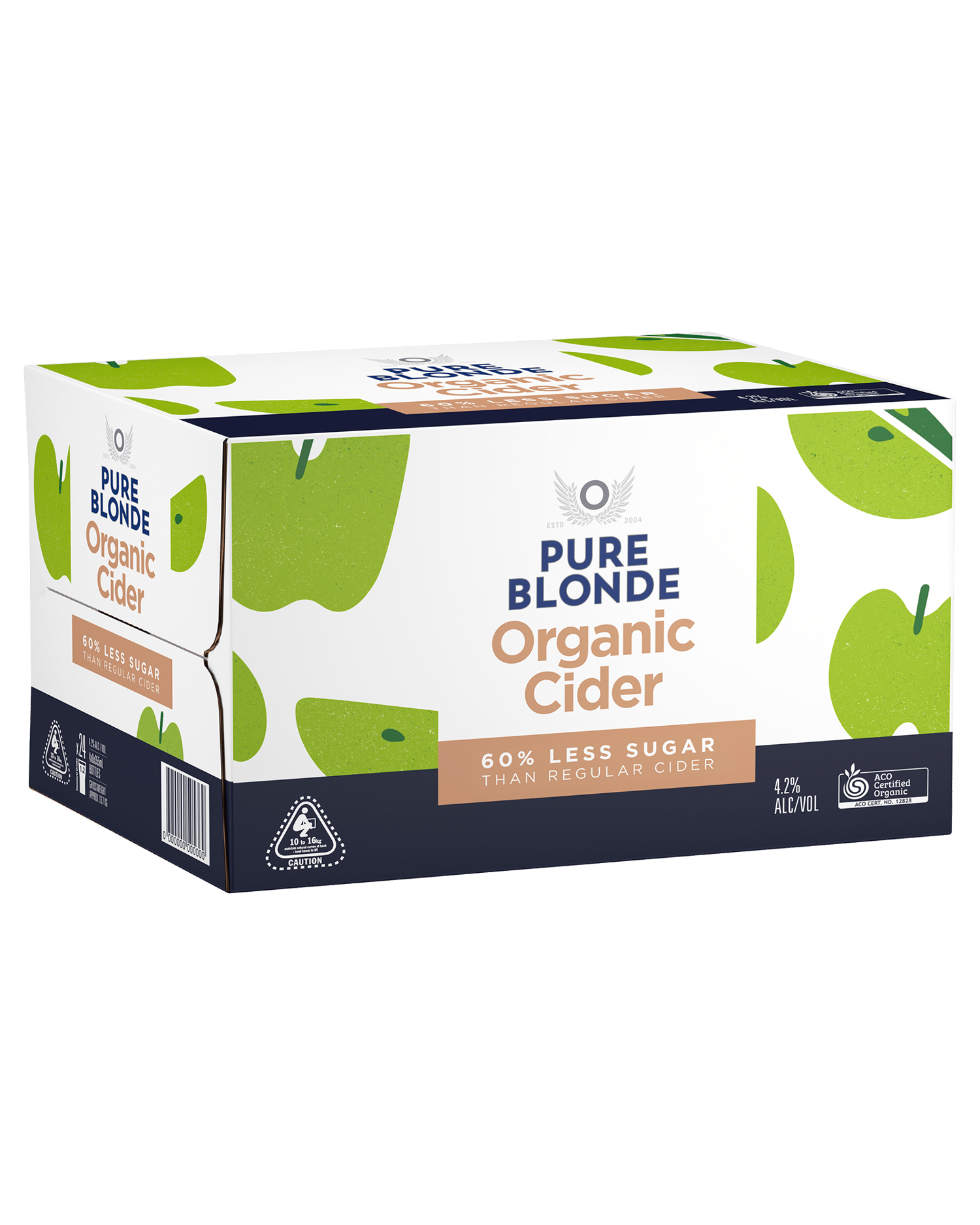 Regular Cider Get Pure Blonde Organic Apple Cider Bottles 355mL x 24 Case delivered ...