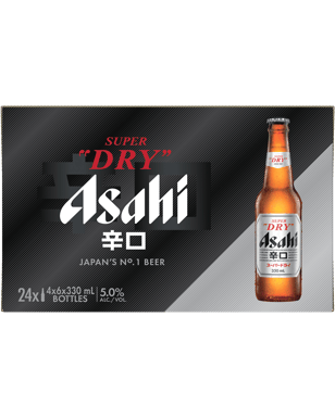 Asahi Super Dry Bottles 330mL x 24 Case