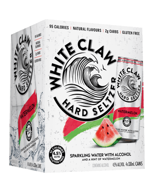 White Claw Hard Seltzer Watermelon 330mL x 4 Pack